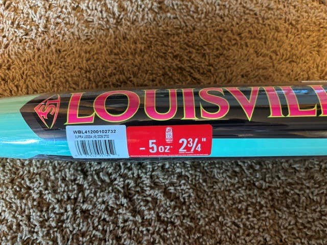 2026 Louisville Slugger Supra Composite USSSA Certified Bat (-5) 27 oz 32" (New)