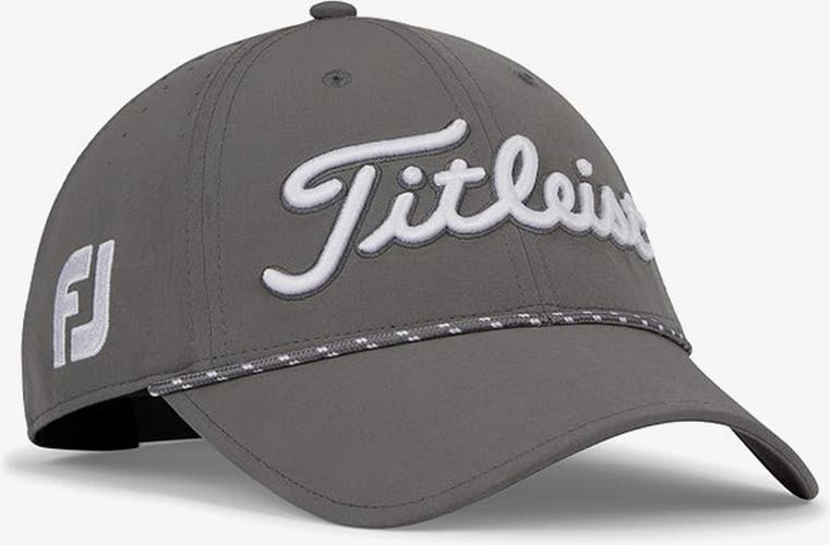 NEW Titleist Tour Breezer Charcoal/White Golf Hat/Cap OSFM (Closeout)