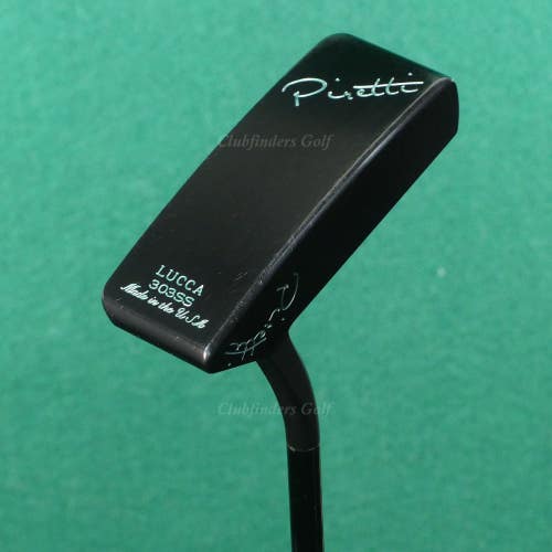 Piretti Lucca Midnight Black 303 SS Flow-Neck 34" Putter Golf Club w/ HC