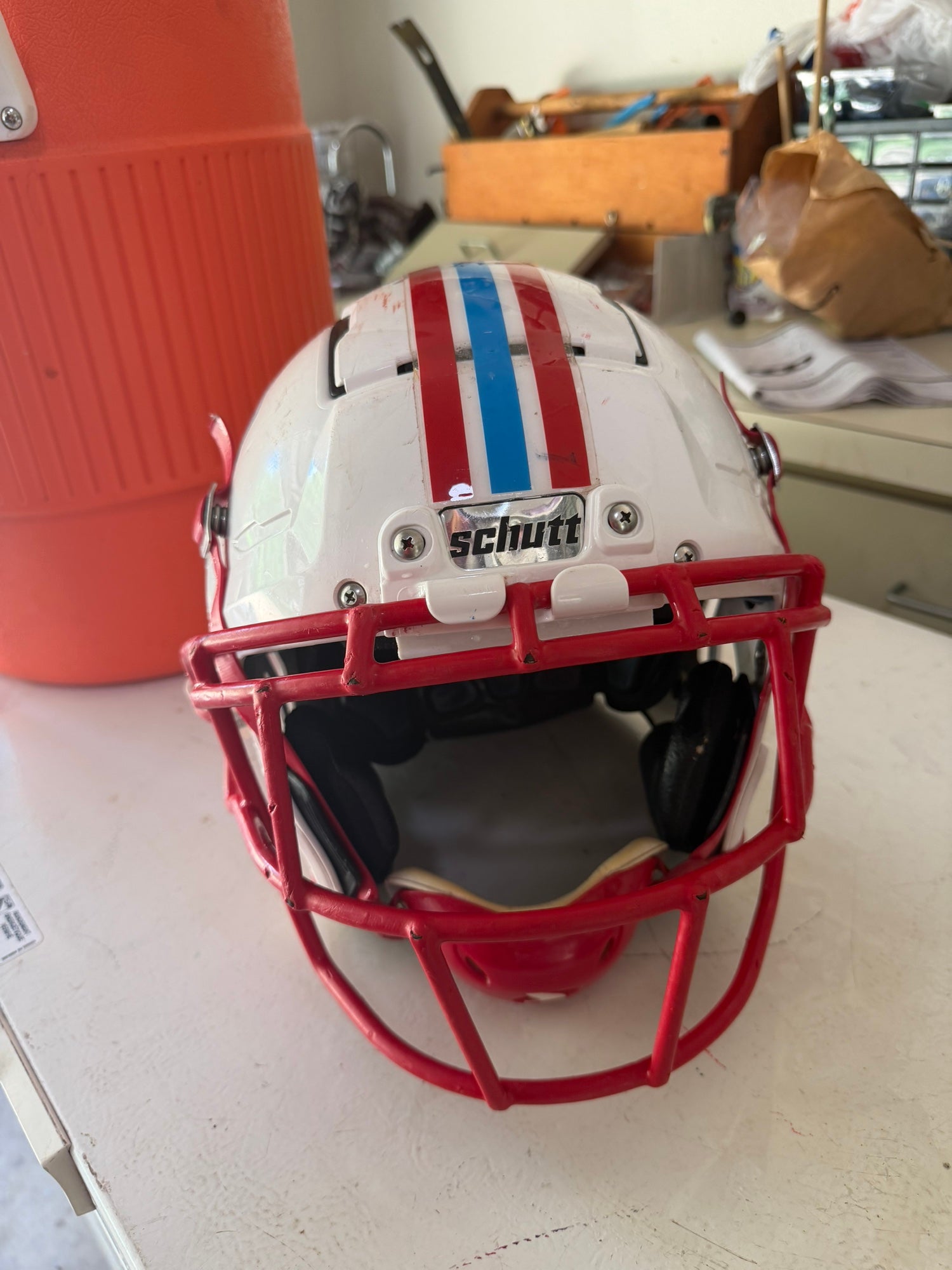 White Adult Extra Large Schutt F7 VTD Helmet (Used) | SidelineSwap