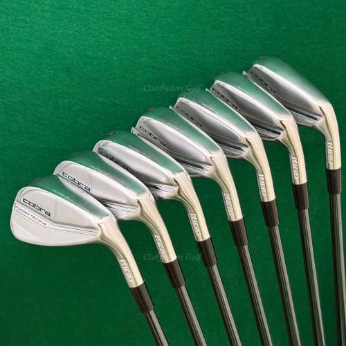 Cobra King Forged Tec ONE 2022 5-GW Iron Set Recoil Dart F4 90 Graphite Stiff