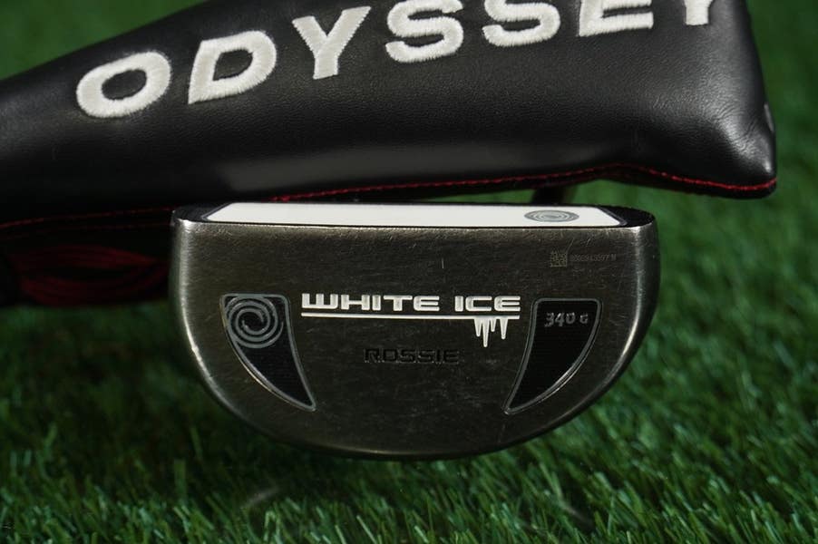 Odyssey White Ice Rossie 340G Putter Black Mid-Mallet 35