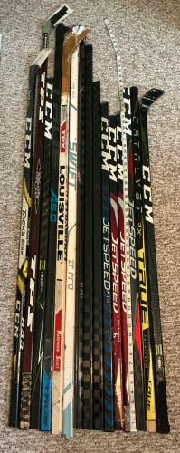 x15 pieces - 41”+ Broken Hockey Sticks #04