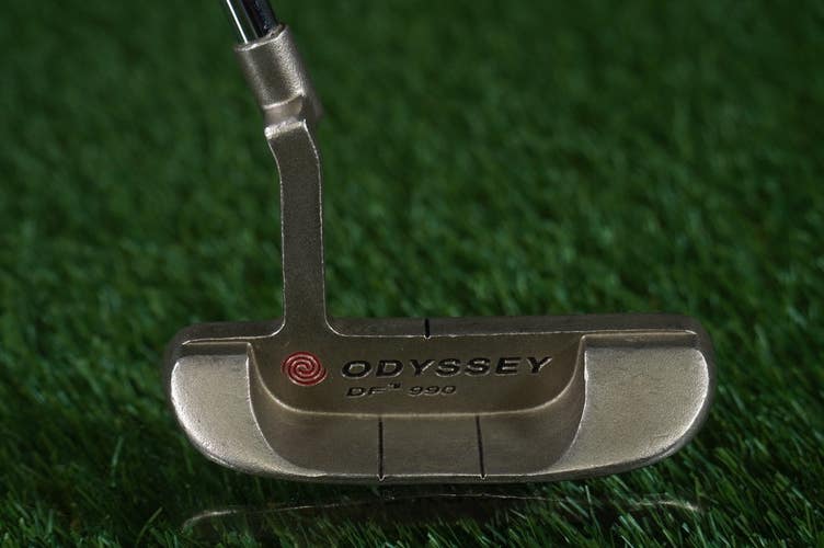 Odyssey DF 990 Putter Plumbers Neck Blade Dual Force 33" Steel Tour Raw Bottom
