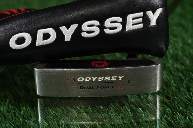 Odyssey Dual Force 2 #2 Putter Blade 35" Steel Shaft RH With Headcover ~ LOOK!!