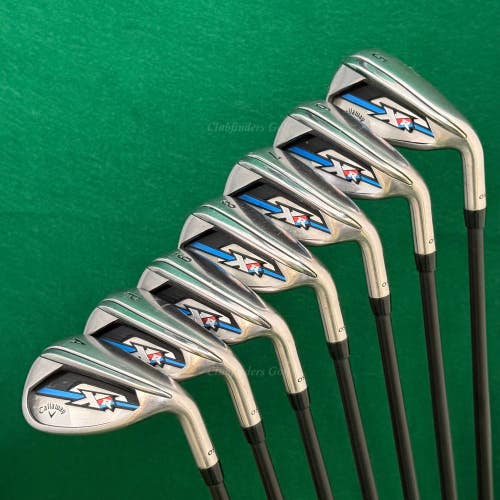 Callaway XR OS 5-AW Iron Set Mitsubishi Rayon Fubuki AT 50 Graphite Seniors