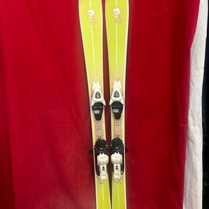 Salomon BBR Limelite all mountain 140cm skis, Salomon67 binding range: 232-336mm,