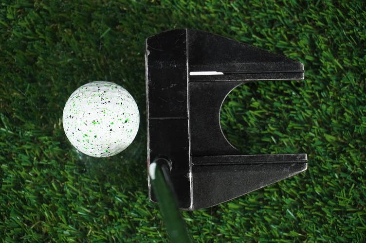 Odyssey Metal X 7 MID Putter Black Mallet 38 Long Belly, Arm Lock RH +Headcover