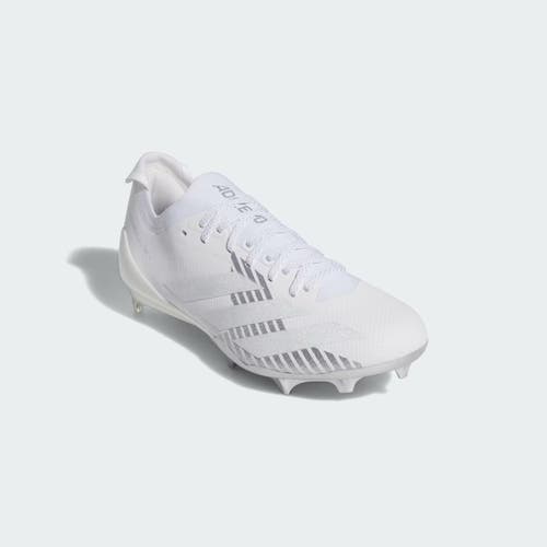 new men's 9.5 Adidas Adizero Electric + II White/silver Football Cleats IE6278
