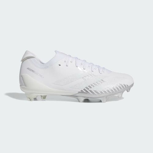new men's 10.5 Adidas Adizero Electric + II White/silver Football Cleats IE6278