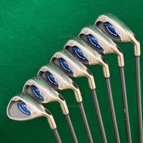 Callaway Steelhead X-16 4-PW Iron Set System CW85 Graphite Firm
