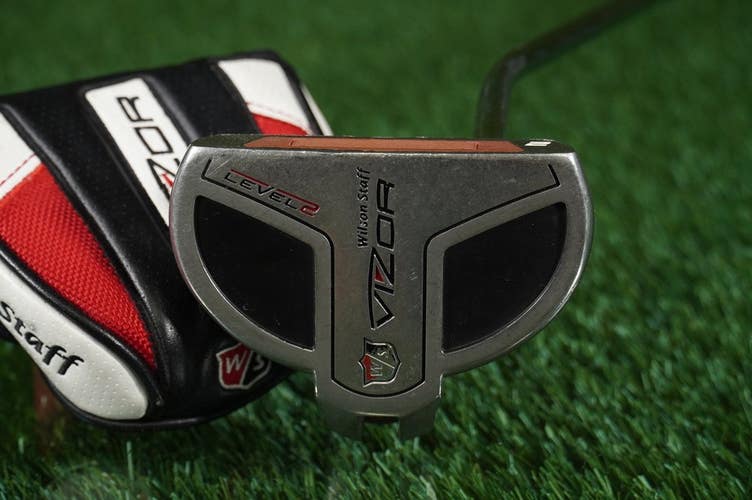 Wilson Staff Vizor Level 2 Putter Mallet True Temper 35 Steel Shaft RH +Cover
