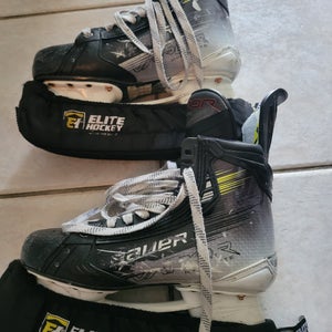 Black/Yellow 2023 Bauer Vapor Hyperlite 2 Hockey Skates Regular Width 7.5 (Used)