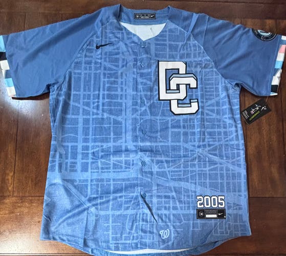 Washington Nationals City Connect Jersey James Woods Adult XXL NWT