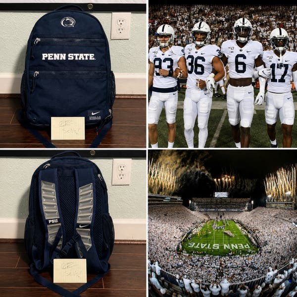 cheap nike penn state backpacks Dooney & Bourke Women's Collegiate University Zip Pod Coated Cotton Backpack in White Multi The L708 Premium Laptop Backpack with Colored Trim is a sleek and functional backpack Penn State Nike Bag Clearance