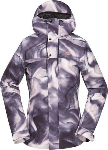 WOMENS VOLCOM BOLT INSULATED SKI SNOWBOARD HOODED JACKET (XS) NIRVANA