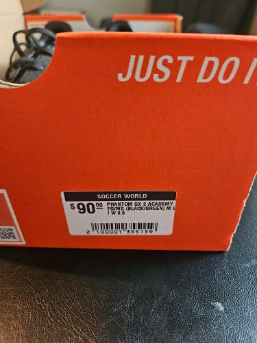 Black Men's Size M 8.0 (W 9.0) Nike Phantom GX Cleats (New)
