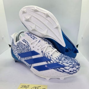 Adidas Adizero Electric 2 Football Cleats Men's Size 9 White / Blue IH8569 NEW