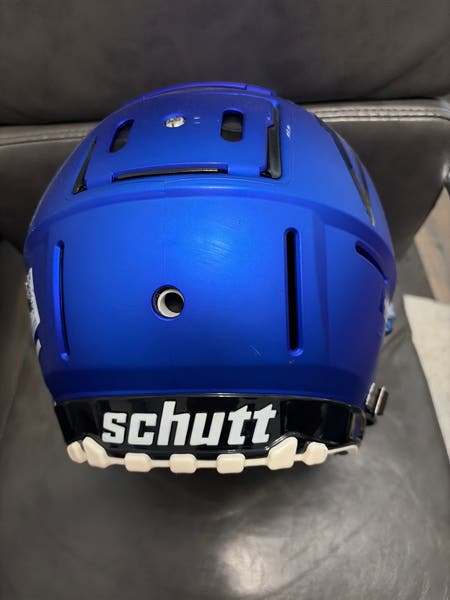 f7 helmet blue Schutt Air Youth Football - 2026 This Titanium variant of the Schutt Sports football helmet is built for performance. 2026 Schutt F7 2.0 Adult
