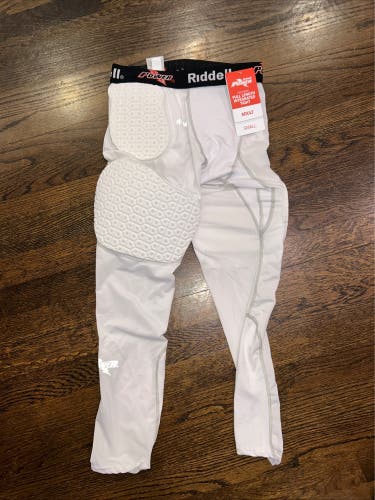 Riddell Power 5-Piece Full Length Integrated Adult White Small Girdle Football
