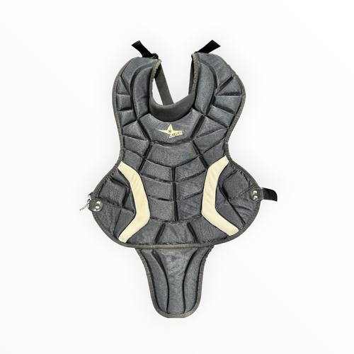 Used All-Star ALL-STAR CHEST PROTECTOR Catchers Chest Protector Black Adult 11375-S000380122