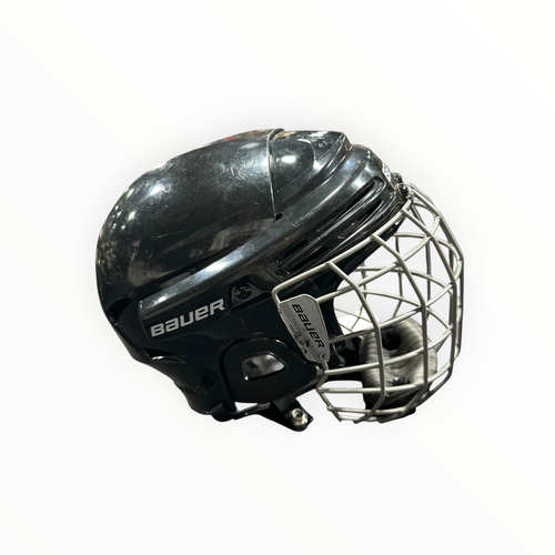 Used Bauer NO HEC Helmet Cage Combo Black MD 11375-S000380160