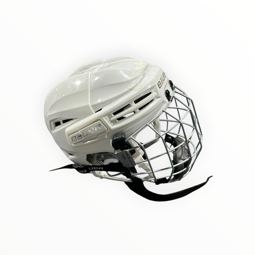 Used Bauer RE-AKT 100 YTH Helmet Cage Combo White One Size 11375-S000380154