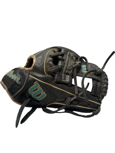 Used Wilson A1000 11.5 BB/SB Glove RH Throw Black 11 1/2" 11835-S000210713