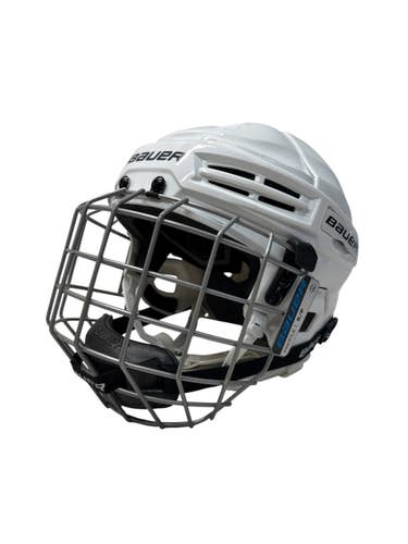Used Bauer IMS 5.0 S Helmet Cage Combo White SM 11835-S000210564