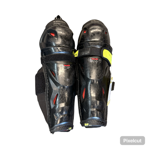 Used Bauer VAPOR 3X Junior Shin Guards Black 12" 10299-S000311393