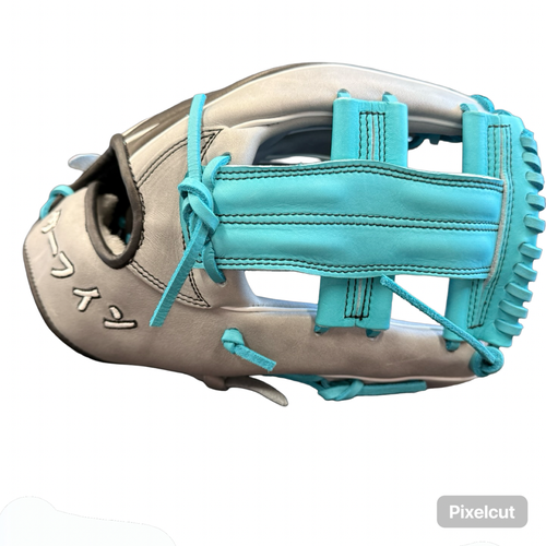 Used ELITE JAPANESE KIP BB/SB Glove RH Throw Grey 11 3/4" 10299-C000312320