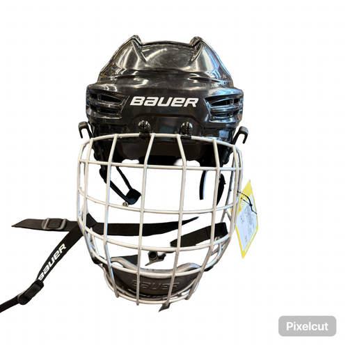 Used Bauer IMS 5.0 Helmet Cage Combo Black MD 10299-S000312360