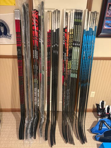 Right Handed Hockey Stick Bundle W03, W88, P28, P88, 75 Flex, 85 Flex, 87 Flex, (New and Used)