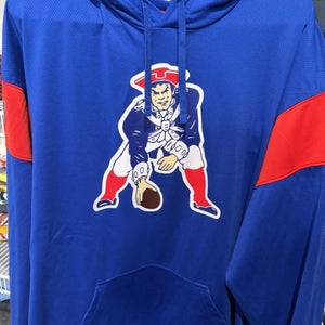 New England Patriots NFL Nike Dri Fit Retro Logo Hoodie Size Large