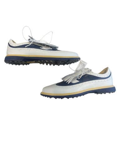 Used Adidas MALBON CROSBY Mens Golf Shoes White Senior 14 11873-S000244675