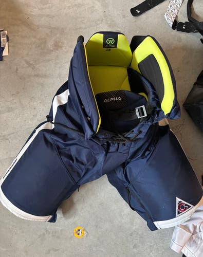 Men's Senior Large Warrior alpha pro Hockey Pants Avalanche Pro Stock (Used)