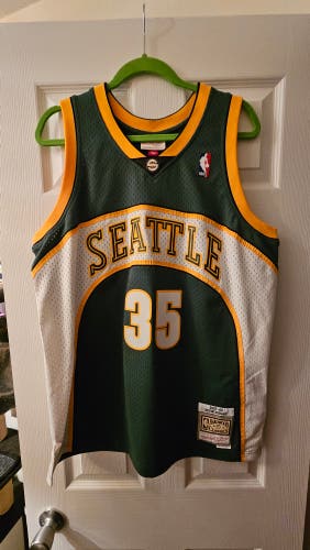 Kevin Durant Seattle SuperSonics Green Large Adult Unisex Mitchell & Ness Jersey (Used)