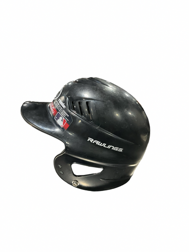 Used Rawlings BLACK HELMET Batting Helmet No Mask Black One Size 11834-S000054570