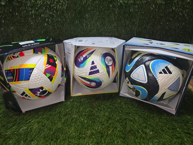 3 Adidas original match balls. Size 5.