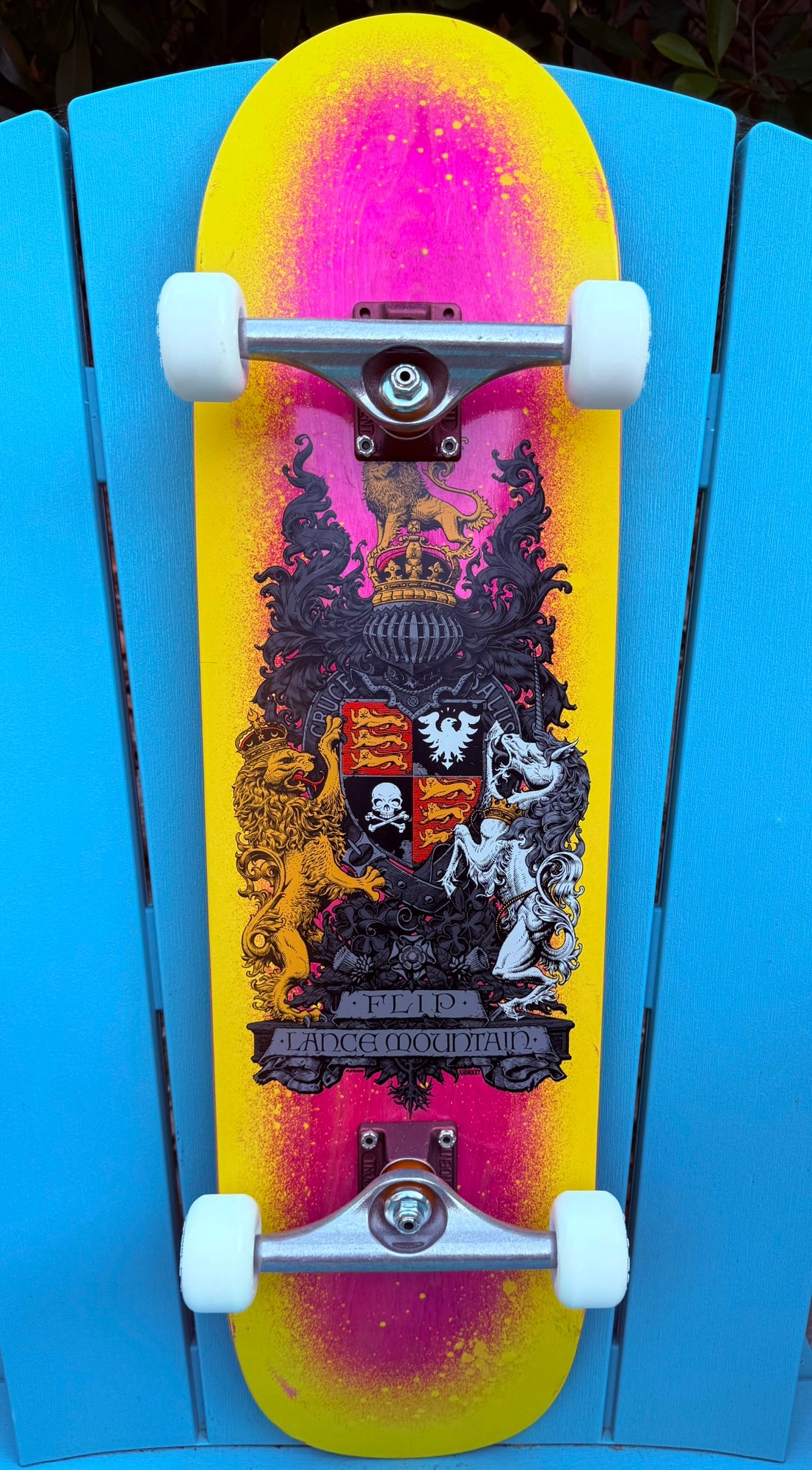 Flip Skateboards Lance Mountain Crest Complete Skateboard 8.75