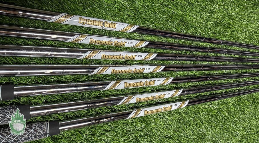 True Temper Dynamic Gold AMT S400 TI Stiff 4-PW Steel Iron Set Shafts .355"