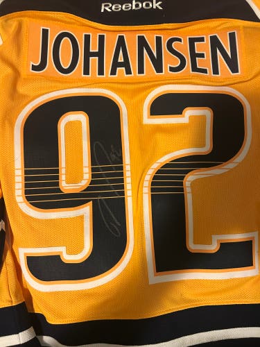 Signed Ryan Johansen Nashville Predators Jersey