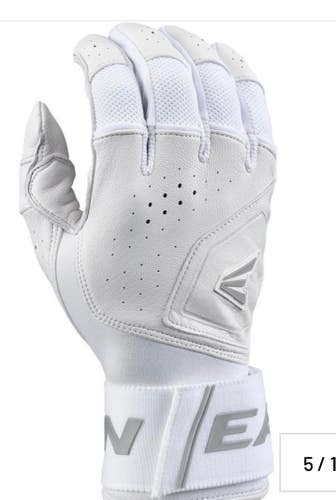 New EASTON MAV PRO LOCKED ADULT WHITE BATTING GLOVES 11834-EASMAVPROLIBG-WHWH