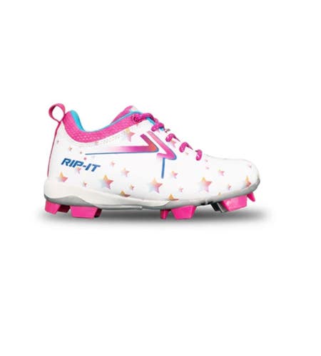 New RIP-IT GIRLS STARLIGHT SOFTBALL CLEAT 11834-RIPSTPK