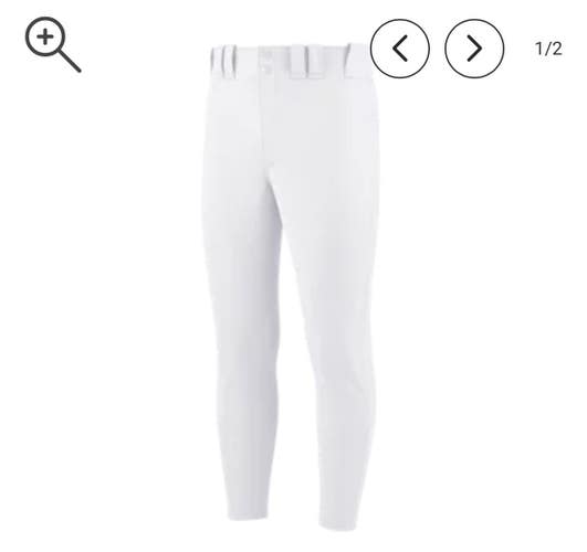 New YOUTH SMALL WHITE PREMIER TAPERED TWEENER PANT 11834-MIZ3511110000SM
