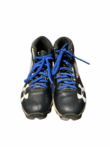 Used Under Armour HIGH TOP BB CLEATS BB/SB Cleats Navy Blue Junior 02 11834-S000054365