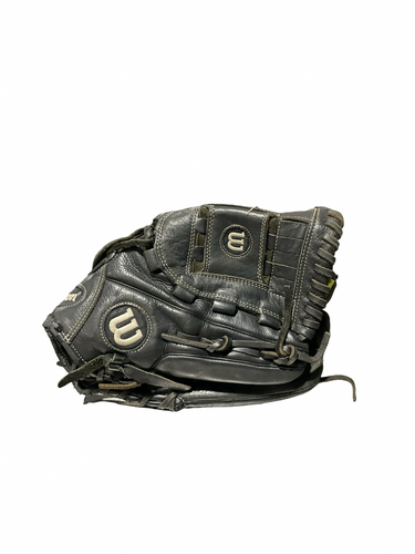 Used Wilson A500 GLOVE BB/SB Glove RH Throw Black 12 1/2" 11834-S000054215