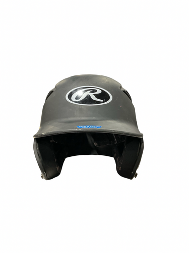 Used Rawlings BASEBALL HELMET 6 3/8-7 1/8 Batting Helmet No Mask Black One Size 11834-S000054245