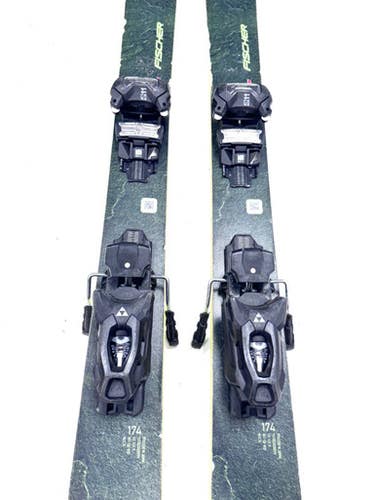 Used Fischer RANGER 99 Mens DH Ski/Binding Black 174 cm 11860-S000312764