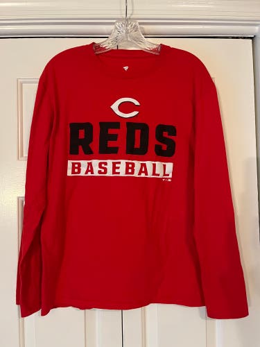 Men's LG Fanatics Cincinnati Reds long sleeve tee shirt